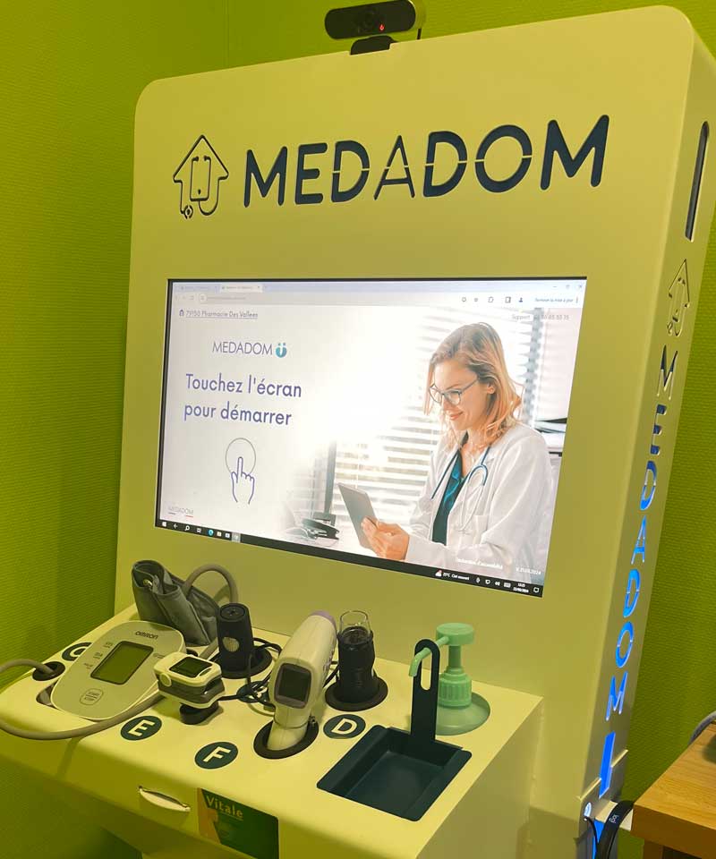 Borne téléconsultation Medadom